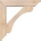Ekena Millwork Legacy Traditional Smooth Bracket w/ Offset Brace, Douglas Fir, 5 1/2"W x 24"D x 24"H BKT0604X24X24LEC01SDF - alternate 4
